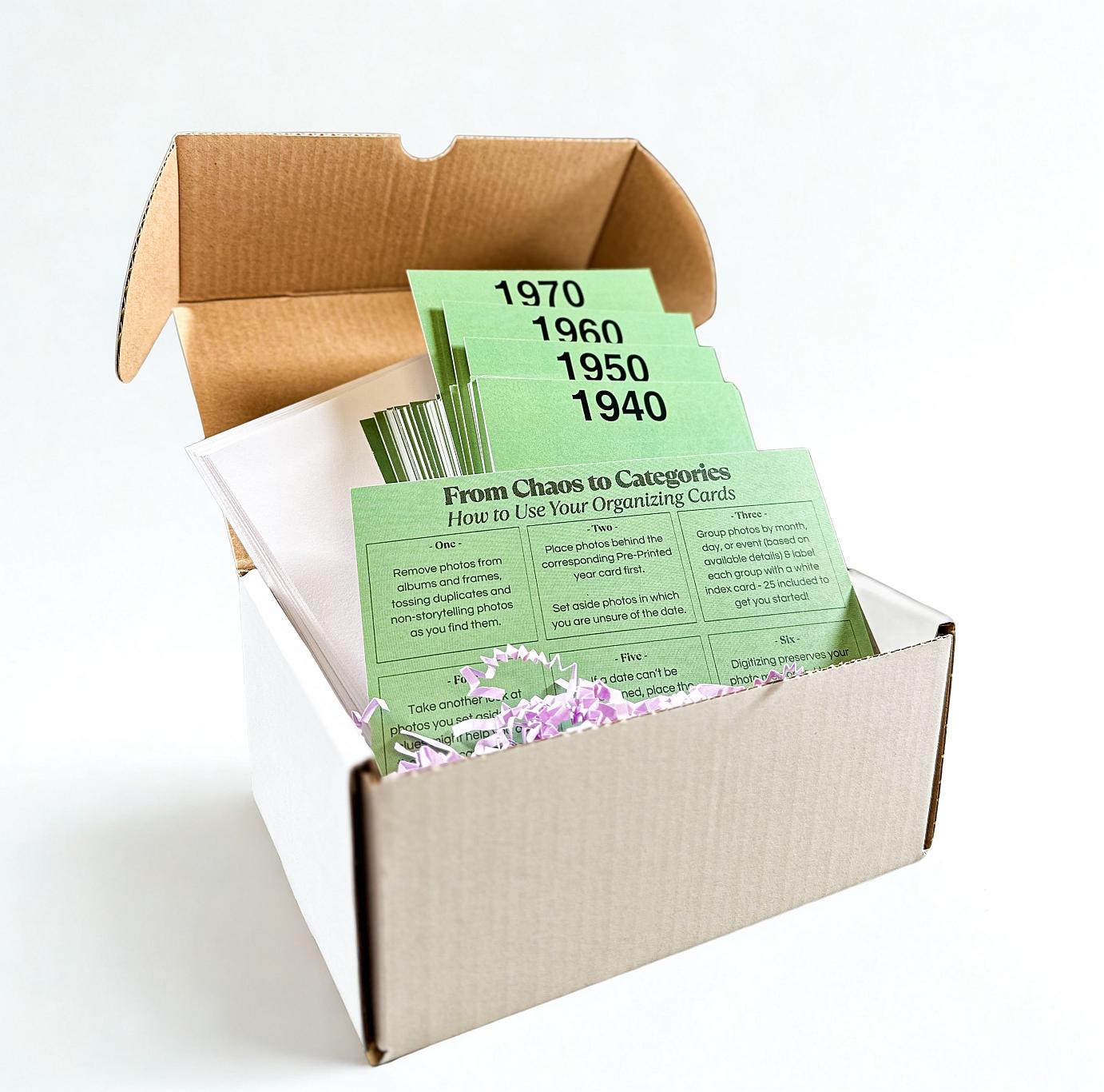 Print Photo Organizing Cards 